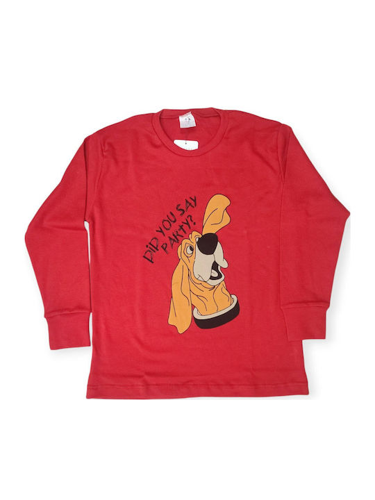 Natura Kids' Pajamas Red, Black