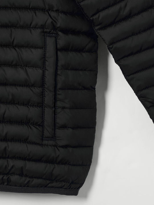 Padded Down Kids Casual Coat with Lining Black