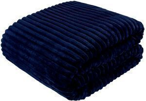 Cotton Market Κουβέρτα Fleece Μονή 170x210εκ. Navy