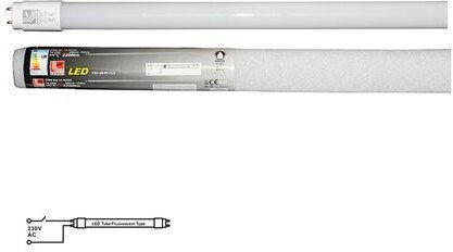 Adeleq LED Bulb 18W Fluorescent Type 120εκ. for Socket G13 and Shape T8 Warm White 1850lm