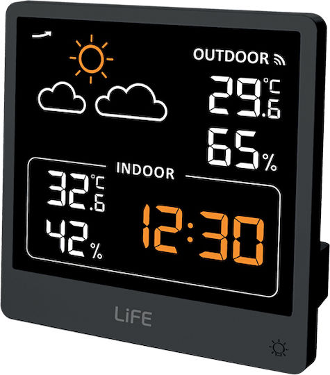 Life La Push Wireless Digital Weather Station Tabletop Black