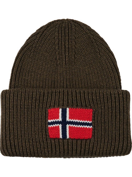 Beanie Γυναικείος Σκούφος Πλεκτός σε Χακί χρώμα