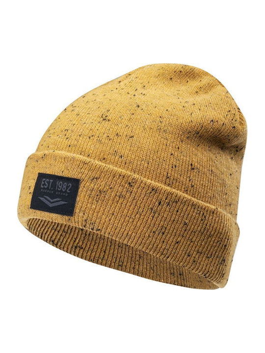 Beanie Unisex Beanie Gestrickt in Gelb Farbe