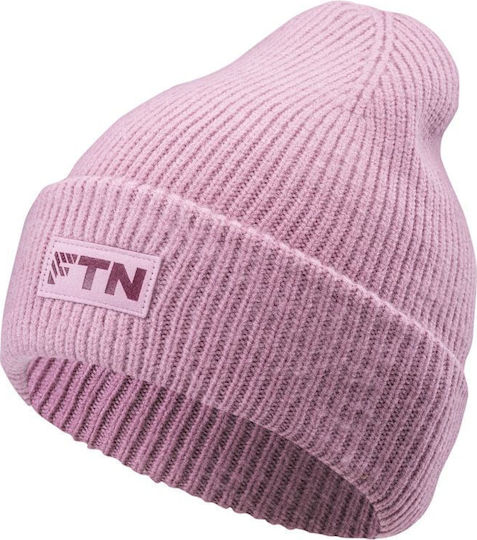 Beanie Unisex Σκούφος Πλεκτός σε Ροζ χρώμα
