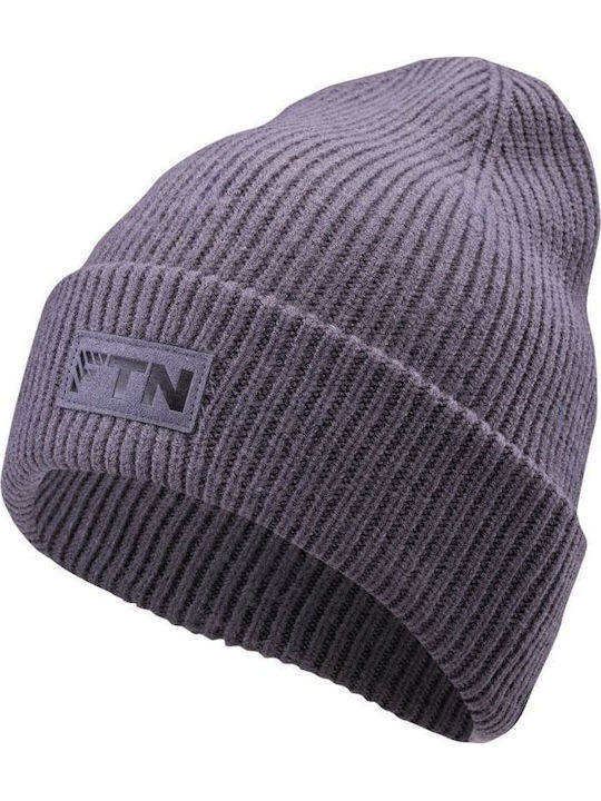 Beanie Unisex Beanie Gestrickt in Lila Farbe