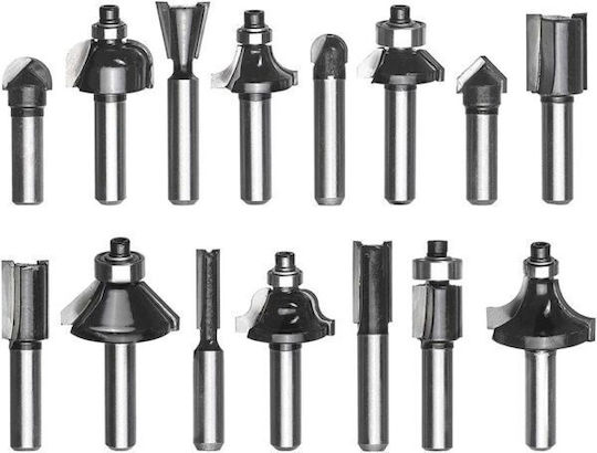 Einhell Fräsersatz zur Nutgestaltung 8mm 12Stück