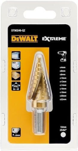 DEWALT Burghiu treptat 4-22mm Burghiu pentru balama pentru Metal 35mm