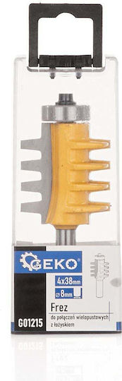 Geko Cutter Bit for Groove Shaping in Wood 38mm x 38mm x 8mm