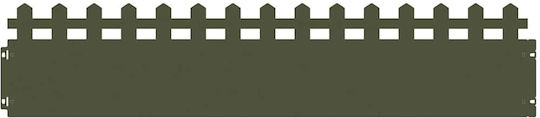 vidaXL Bordură de Grădină din Metal în Culoarea Verde 1.03m x 22cm