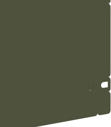vidaXL Bordură de Grădină din Metal în Culoarea Verde 1.03m x 22cm