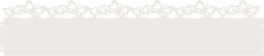 vidaXL Metal Garden Border in White Color 1.03m x 22cm