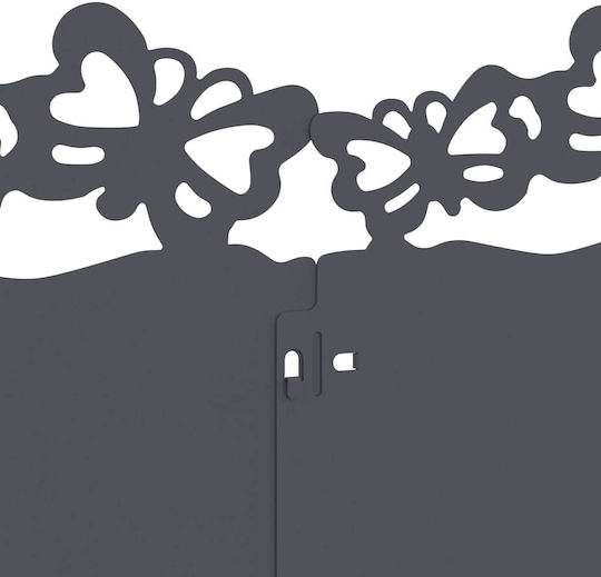 vidaXL Metal Garden Border in Gray Color 1.03m x 22cm