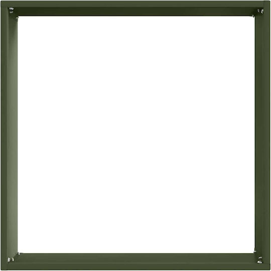vidaXL Bordură de Grădină din Metal în Culoarea Verde 40x40cm