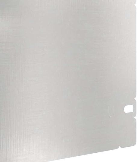 vidaXL Metallgartenbordüre in Silber Farbe 1.03m x 22cm