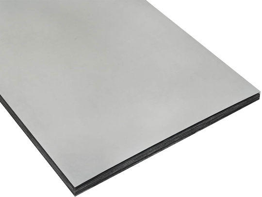vidaXL Metallgartenbordüre in Silber Farbe 50x50cm