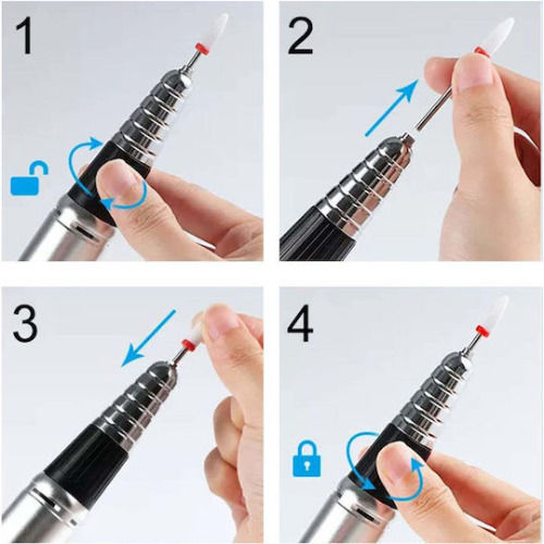 SML M13 Nail Drill Power 65W Black with Pedal with 35000 Rotations per Minute