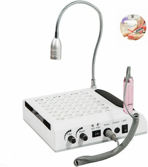 Nail Drill Power 80W White with 30000 Rotations per Minute