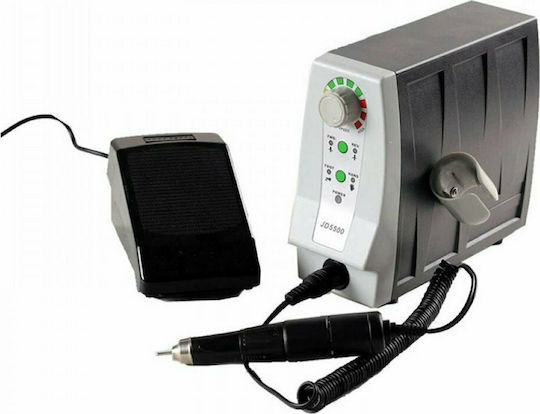 Nail Drill Power 65W Black with Pedal with 35000 Rotations per Minute