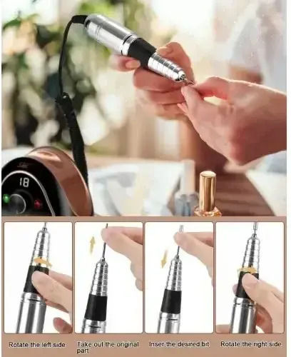 SML M15 Nail Drill Power 65W Green with 45000 Rotations per Minute