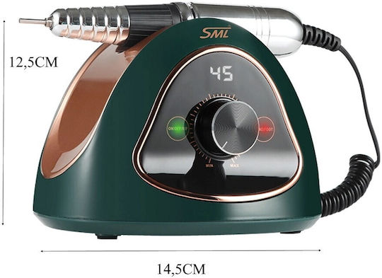 SML M15 Nail Drill Power 65W Green with 45000 Rotations per Minute