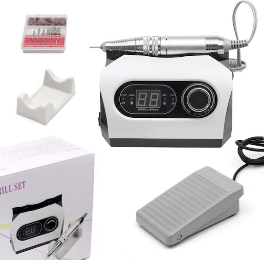 Mixcoco ZS-717 Nail Drill Power 65W White with 35000 Rotations per Minute