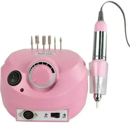 DM-202 Nail Drill Power 15W Pink with Pedal with 20000 Rotations per Minute