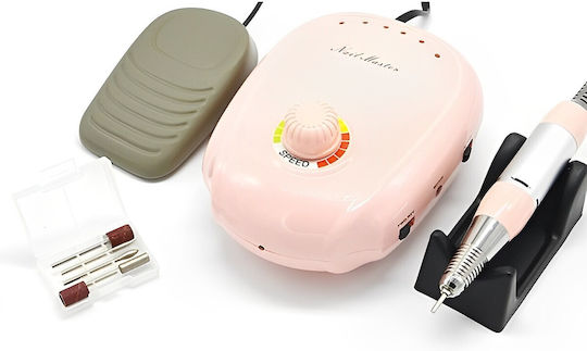 Nagelfräser Strom 20W Rosa mit Pedal mit 35000 Umdrehungen pro Minute