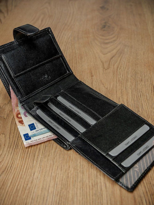 Portofel bărbătesc cu RFID Negru