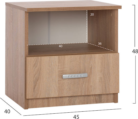 Σετ Κρεβατοκάμαρας Sonama Oak 160x200εκ. 5τμχ Σετ Κρεβατοκάμαρας Sonama Oak 160x200εκ. 5τμχ
