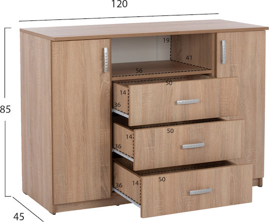 Спален Комплект Sonama Oak 160x200см 5 Бройки