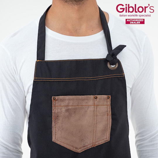 Giblor's Ποδιά Σεφ Ολόσωμη Μπλε