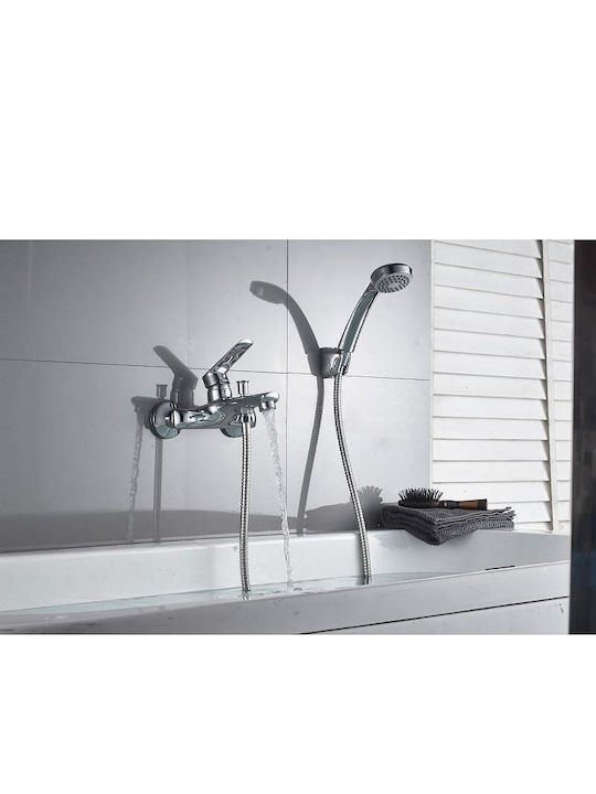 Inter Ceramic Αναμεικτική Μπαταρία Ντουζιέρας Μπρονζέ