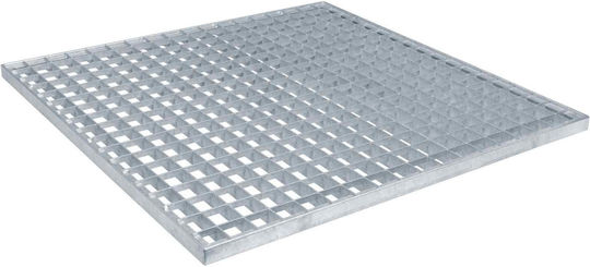 Vidaxl Silver Screen 60 X 60 X 2 Cm Galvanized Steel Cold Dipped