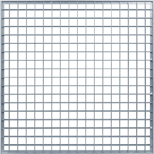 Vidaxl Silver Screen 60 X 60 X 2 Cm Galvanized Steel Cold Dipped