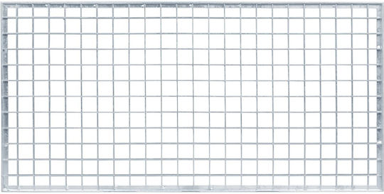 Vidaxl Silver Screen 80 X 40 X 2 Cm Galvanized Steel Cold Dipped