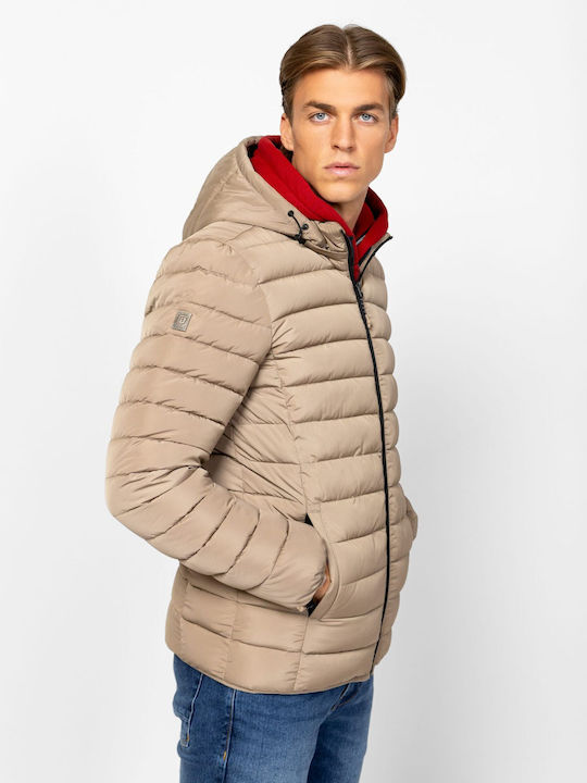 Зимно Яке Puffer Водоустойчиво Бежово
