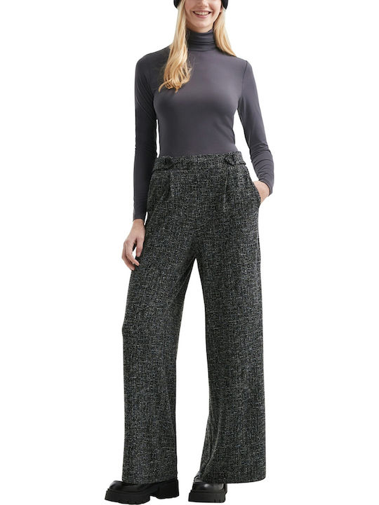 Women's Fabric Trousers Black