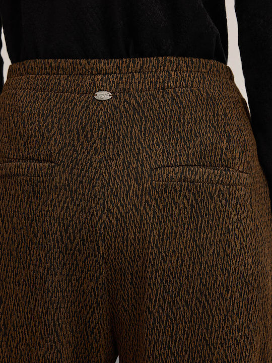 Damen Marron Set mit Hose mit Gummizug in Lockerer Passform