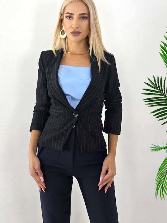Kurz Damen Blazer Black