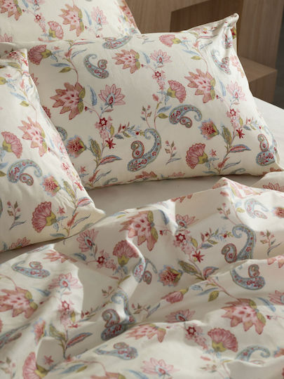 Sunshine Sheet Sets Double with Elastic 150x205+30cm. Cotton Feelings 2068 Ecru 4pcs