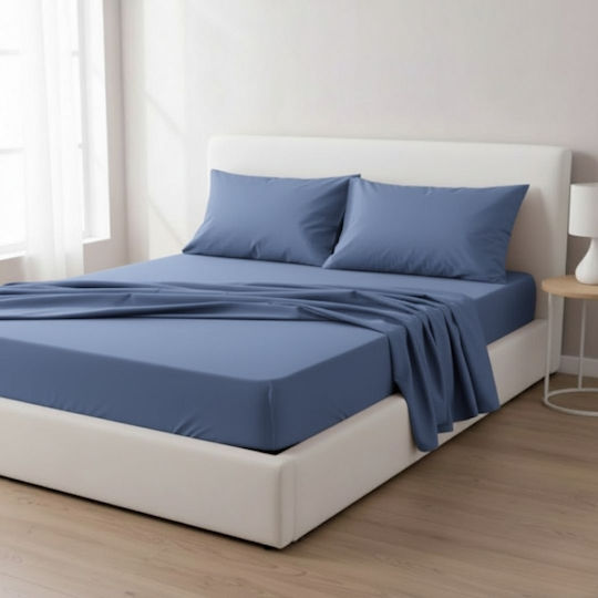 Olia Home Set Doppel 4Stück 200x260cm Light-blue Olia Home Set Doppel 4Stück 200x260cm Light-blue