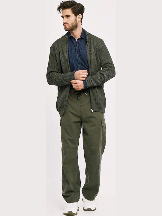 Men's Cargo Khaki Trousers