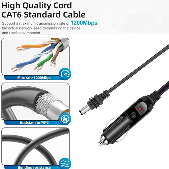 Starlink Mini 30m A073 Autoladegerät Zigarettenanzünder Adapter Kabel