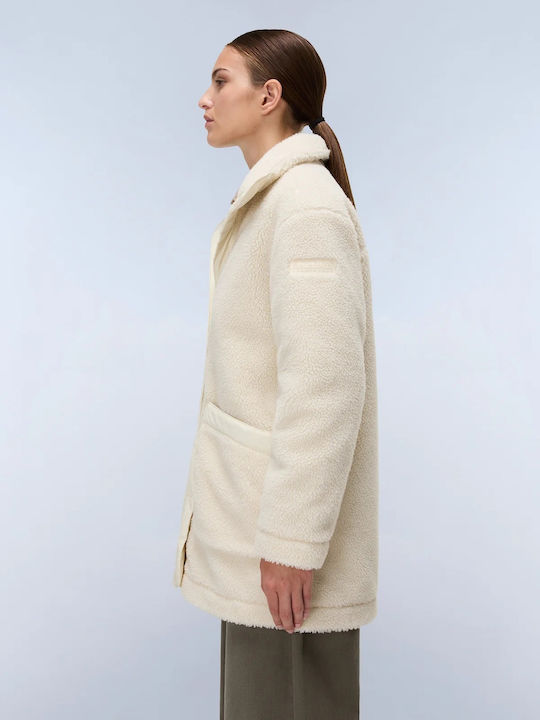 Γυναικείο Μπουφάν για Χειμώνα Beige Dimity, Εκρου