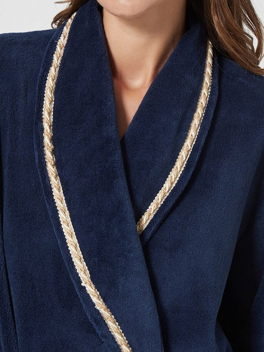 Pen-ky Winter Women's Robe Blue