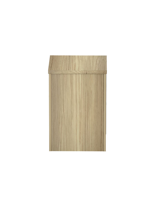 Lotus Office Storage Chipboard Drawer with Wheels, Lock & Drawers Φυσική-ανθρακί L40xW44xH61cm