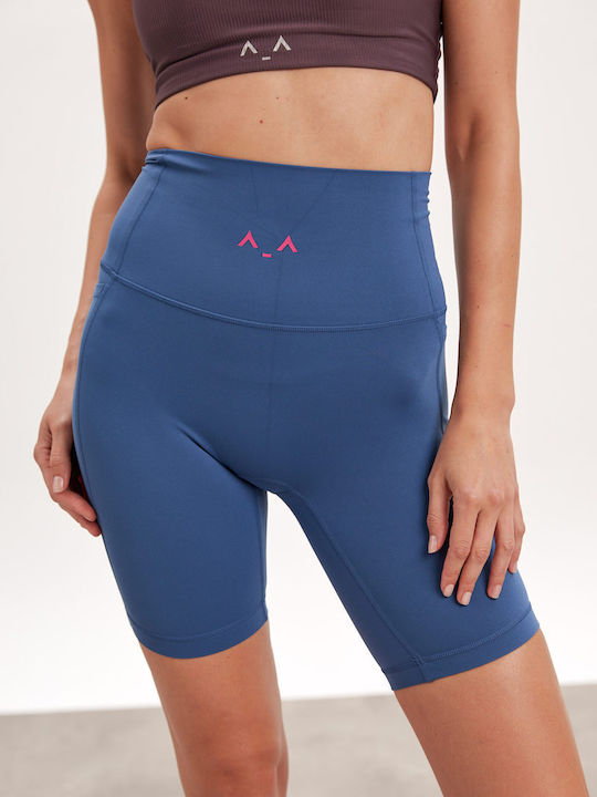 Yoga Γυναικείο Ποδηλατικό Κολάν Blue
