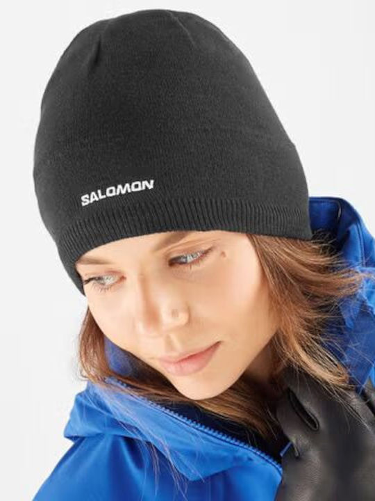 Beanie Unisex Fleece Beanie Knitted in Black color