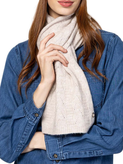 Beanie Feminin Căciulă cu Tricotaj Rib în culoarea Bej