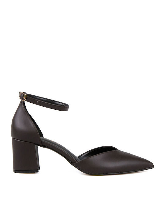 Brown Heels with Strap